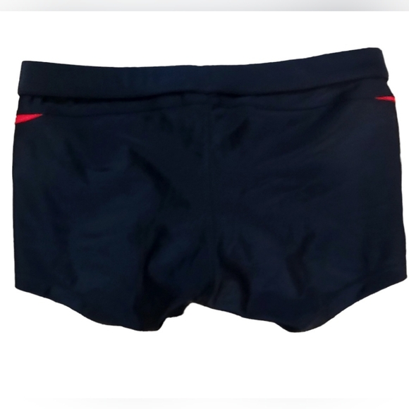 TULIO | Clubber Black & Red Trunk Style Swim Shorts / Trunks | Size: M - Picture 3 of 5